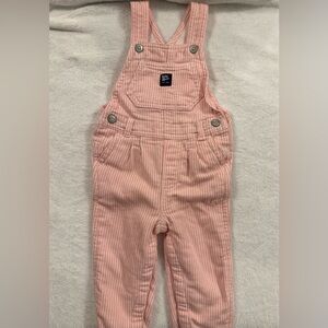 Baby B’gosh Pink Stripe Overalls with Front Pocket